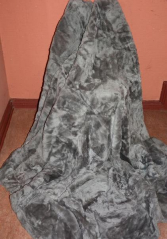 Lammfelldecke Silbergrau geschoren 210x150cm